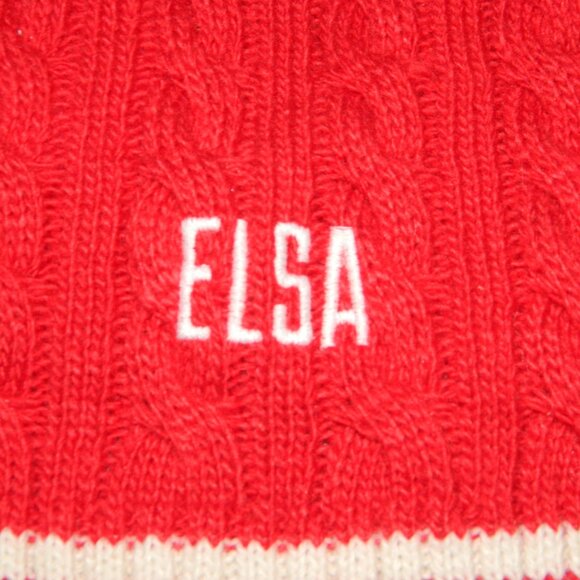 Mark & Graham Cable Knit Dog Sweater Size M "ELSA" (N-20) - Picture 2 of 4